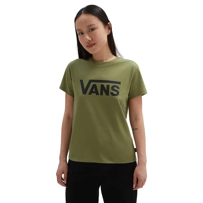 Vans Tshirts and Tops Women Flying V Crew TShirt Green