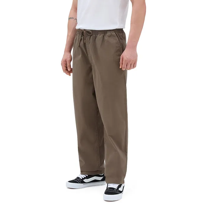 Vans Trousers and Chinos Women Range Baggy Tapered Elastic Waist Trousers Brown