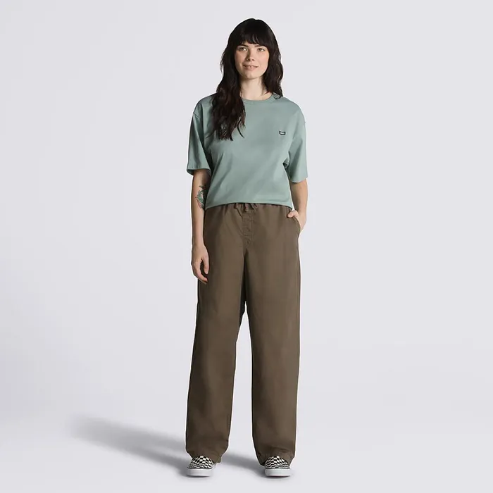 Vans Trousers and Chinos Women Range Baggy Tapered Elastic Waist Trousers Brown