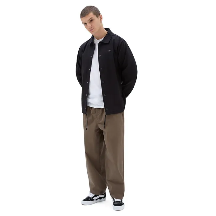 Vans Trousers and Chinos Women Range Baggy Tapered Elastic Waist Trousers Brown