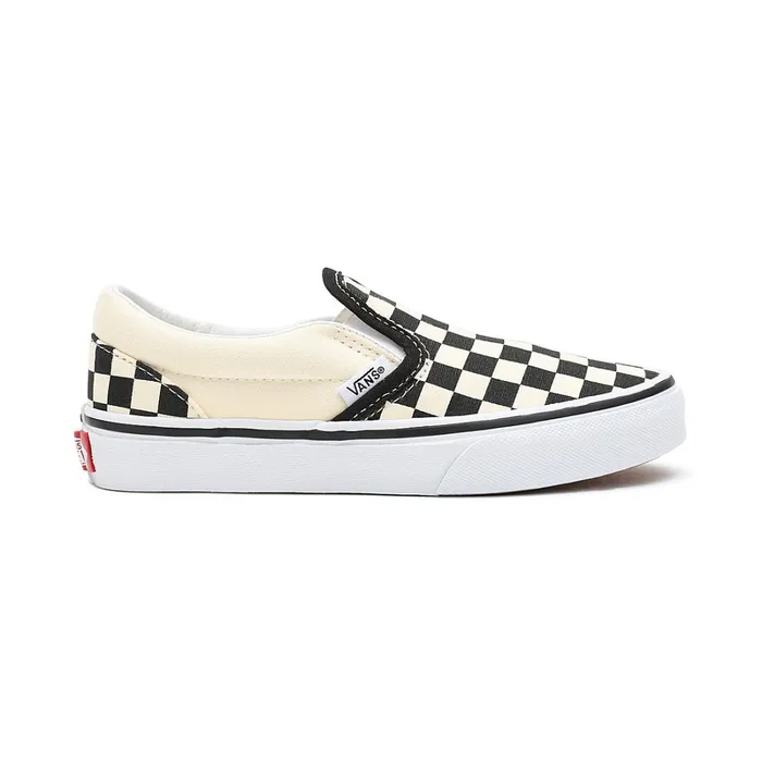 Vans View All Kids Checkerboard Classic SlipOn Shoes 48 Years Black White