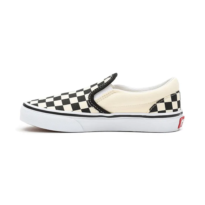 Vans View All Kids Checkerboard Classic SlipOn Shoes 48 Years Black White