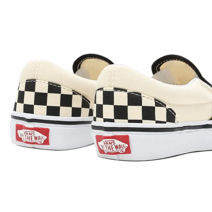 Vans View All Kids Checkerboard Classic SlipOn Shoes 48 Years Black White