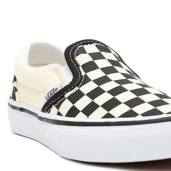 Vans View All Kids Checkerboard Classic SlipOn Shoes 48 Years Black White