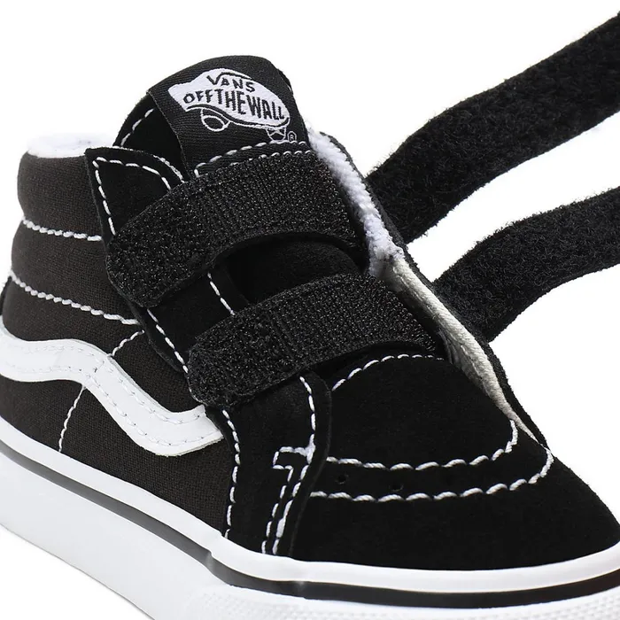Vans View All Kids Toddler Sk8Mid Reissue Hook And Loop Shoes 14 Years Black