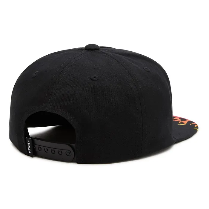 Vans View All Kids Up In Flames Snapback Hat Black