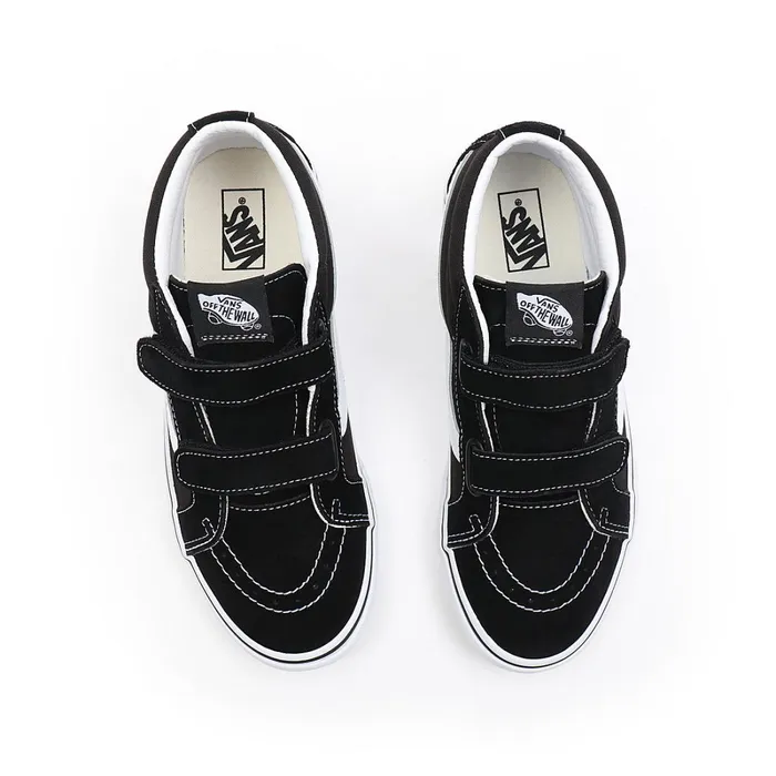 Vans View All Kids Youth Sk8Mid Reissue Hook And Loop Shoes 814 Years Black