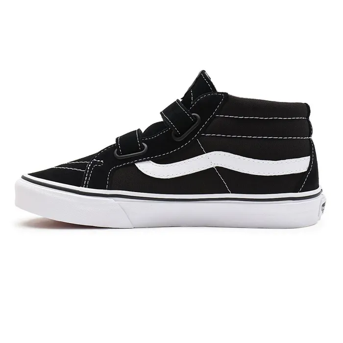 Vans View All Kids Youth Sk8Mid Reissue Hook And Loop Shoes 814 Years Black