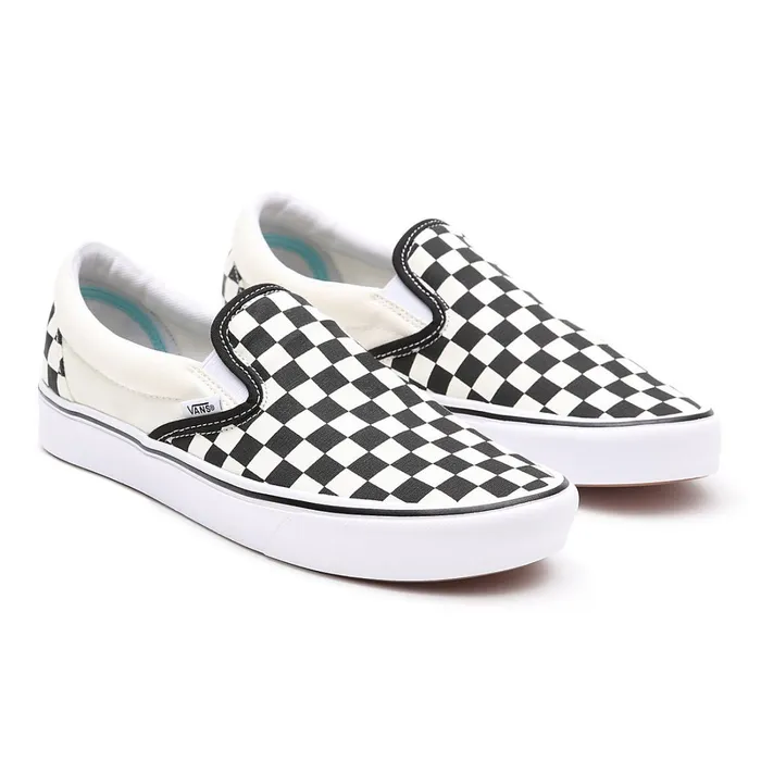 Vans View All Men Comfycush SlipOn Shoes Black White