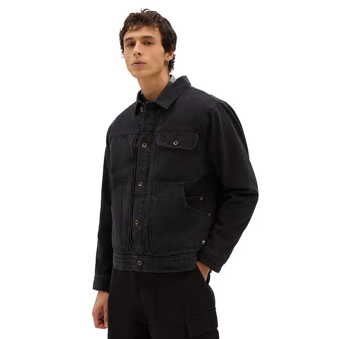 Vans View All Men Donato Sherpa Denim Jacket Blue
