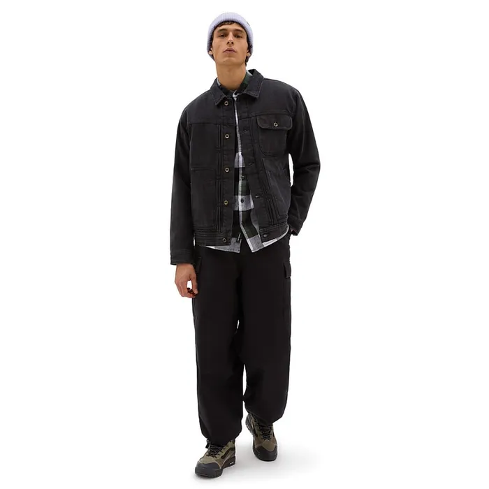 Vans View All Men Donato Sherpa Denim Jacket Blue