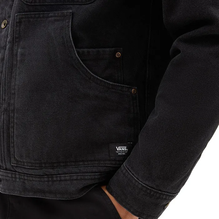 Vans View All Men Donato Sherpa Denim Jacket Blue