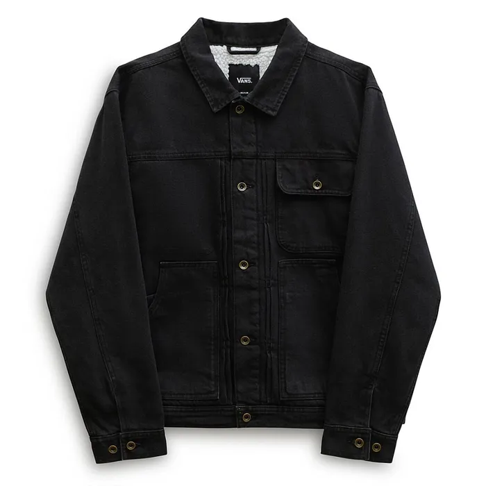 Vans View All Men Donato Sherpa Denim Jacket Blue