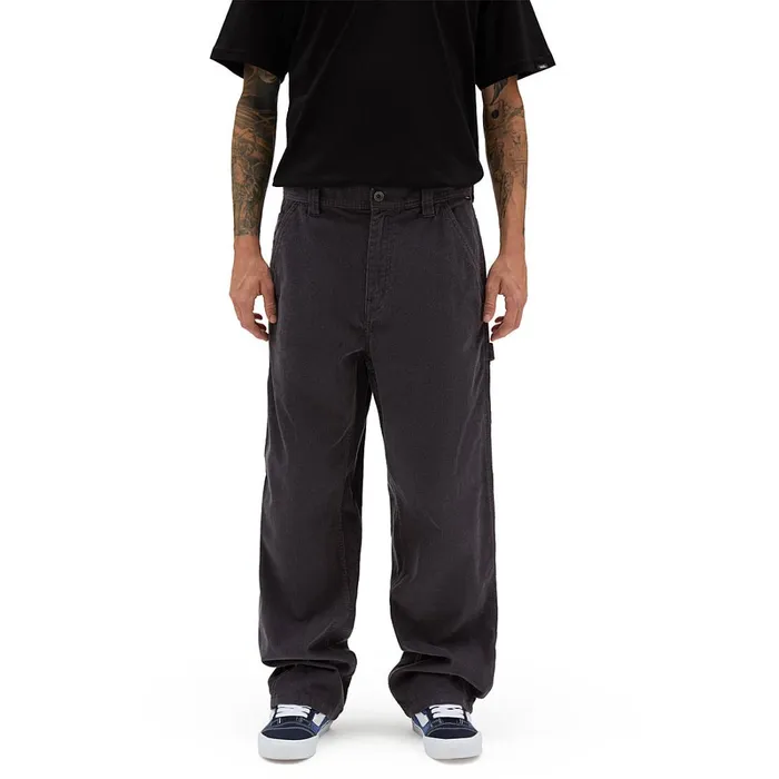 Vans View All Men Drill Chore Loose Carpenter Corduroy Trousers Grey