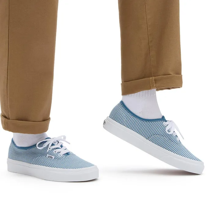 Vans View All Men Houndstooth Authentic Shoes Blue