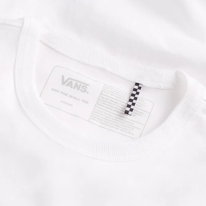 Vans View All Men Off The Wall Classic Long Sleeve TShirt White Vans View All Men Off The Wall Classic Long Sleeve TShirt White