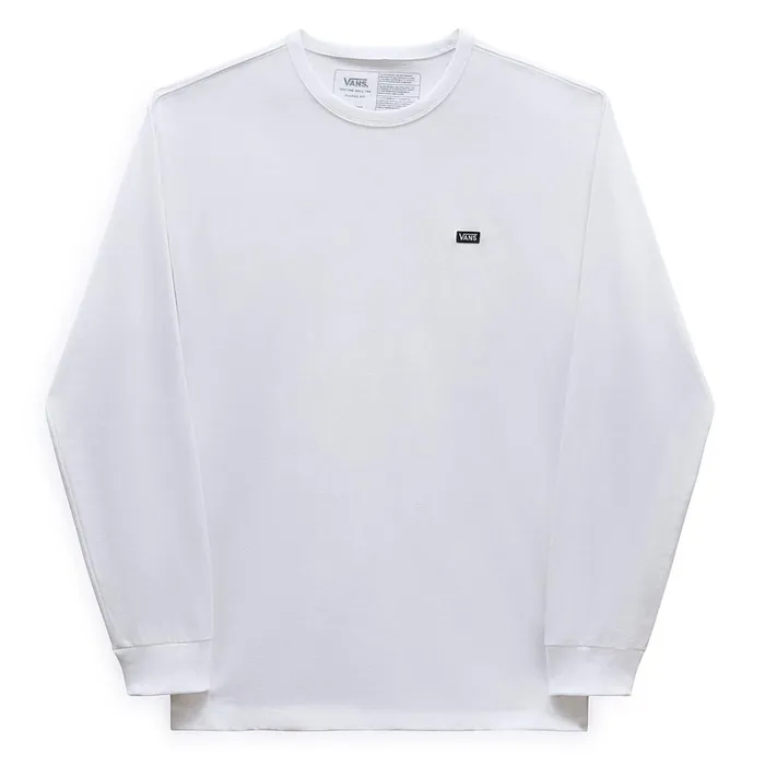 Vans View All Men Off The Wall Classic Long Sleeve TShirt White Vans View All Men Off The Wall Classic Long Sleeve TShirt White