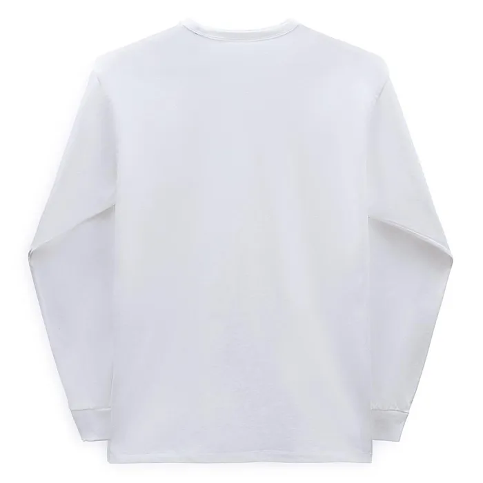 Vans View All Men Off The Wall Classic Long Sleeve TShirt White Vans View All Men Off The Wall Classic Long Sleeve TShirt White