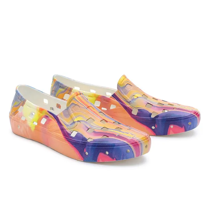 Vans View All Men Resin Rainbow SlipOn TRK Shoes Multicolour