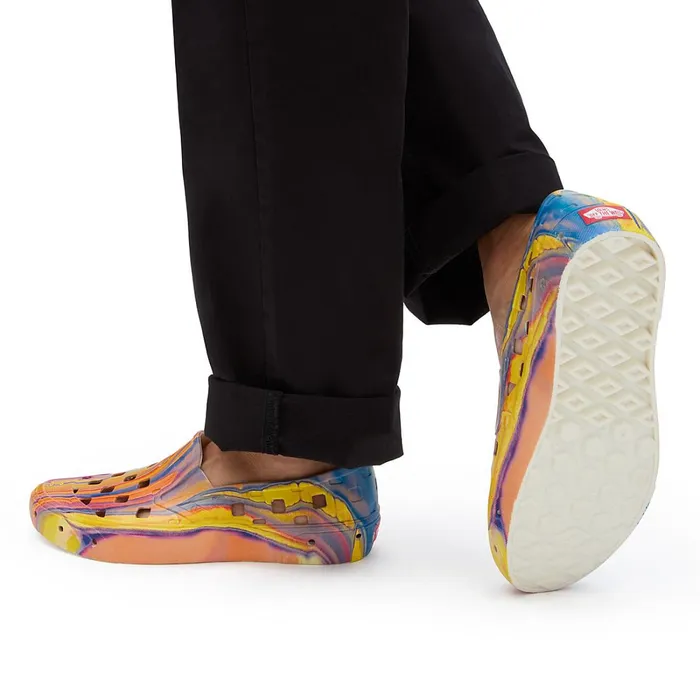 Vans View All Men Resin Rainbow SlipOn TRK Shoes Multicolour