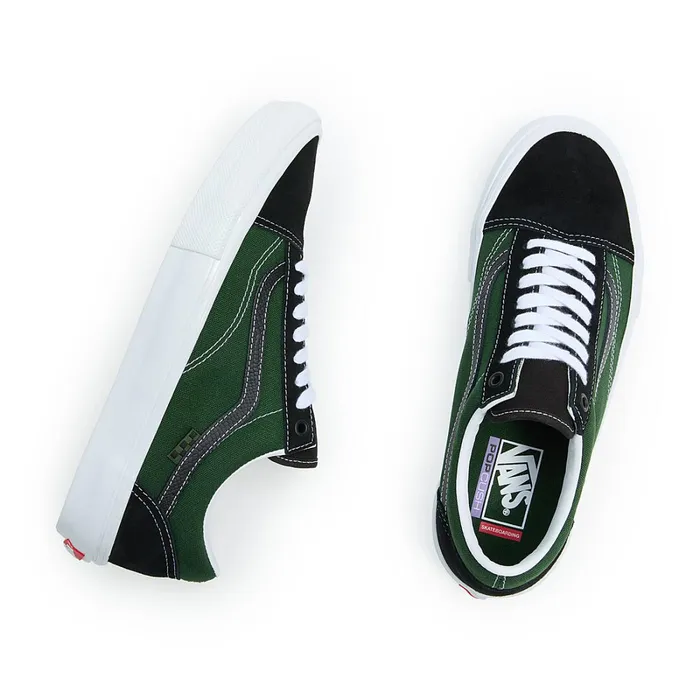 Vans View All Men Skate Old Skool Safari Shoes Black Green