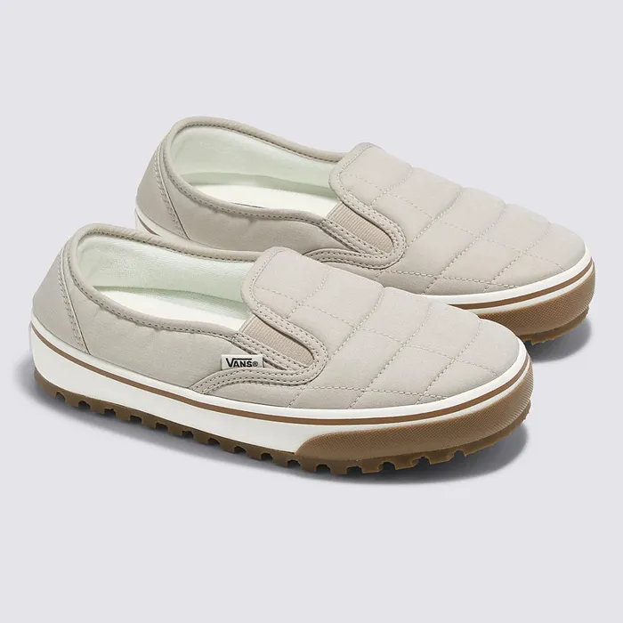 Vans View All Men Snow Lodge Slipper Vansguard Quilted Shoes White Beige