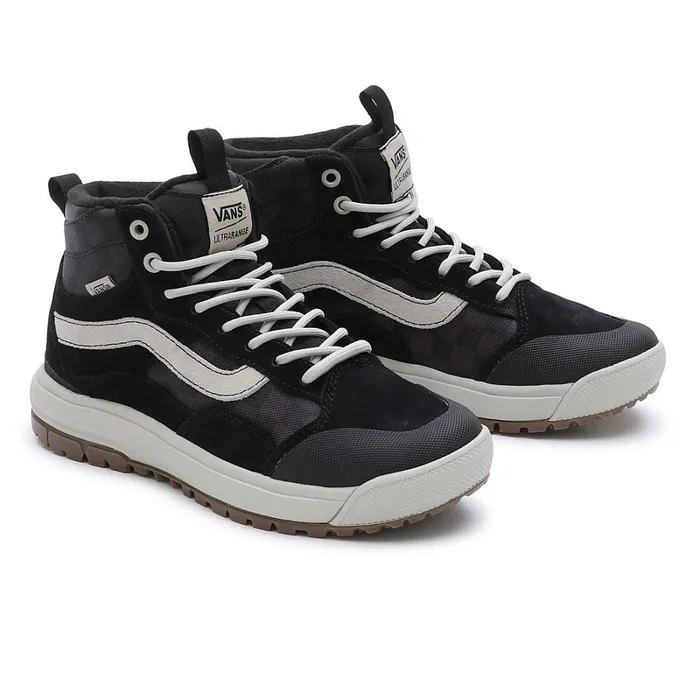 Vans View All Men Tonal Checkerboard UltraRange EXO Hi MTE1 Shoes Black