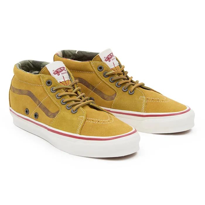 Vans View All Men Vault By X Nigel Cabourn OG Sk8Mid LX Shoes Pink