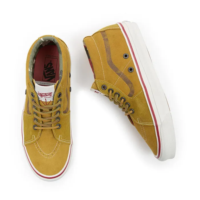 Vans View All Men Vault By X Nigel Cabourn OG Sk8Mid LX Shoes Pink