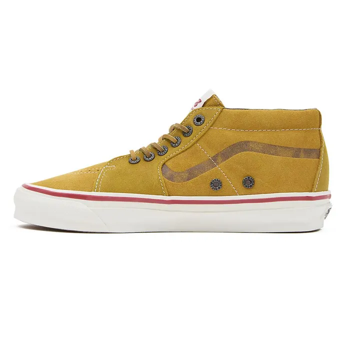 Vans View All Men Vault By X Nigel Cabourn OG Sk8Mid LX Shoes Pink