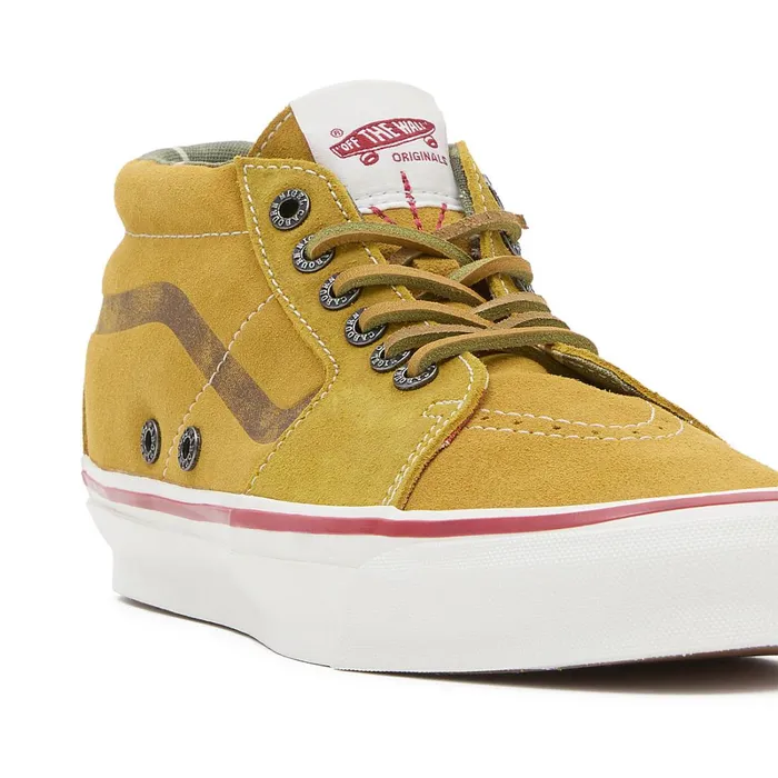 Vans View All Men Vault By X Nigel Cabourn OG Sk8Mid LX Shoes Pink