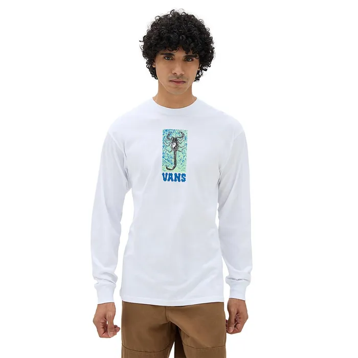 Vans View All Men Ying Yang Scorpion Long Sleeve TShirt White