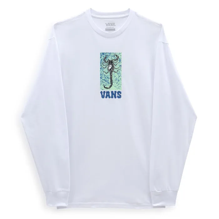 Vans View All Men Ying Yang Scorpion Long Sleeve TShirt White