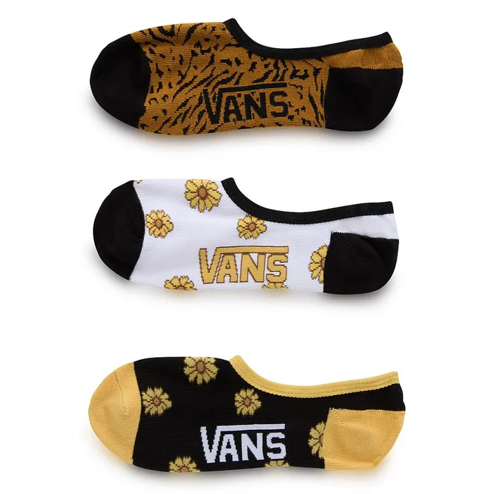 Vans View All Women Sunflower Animash Canoodle Socks 3 Pairs White