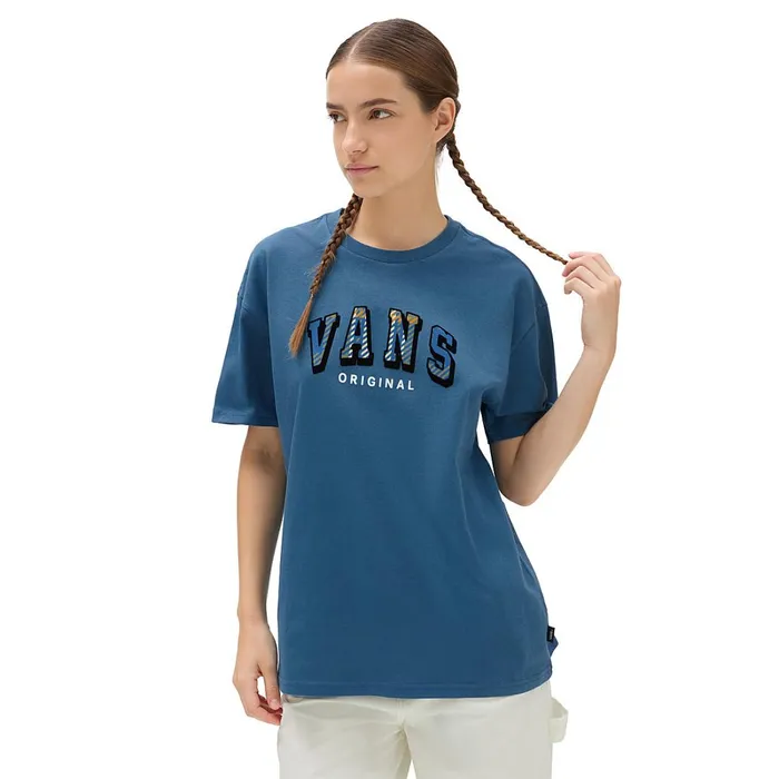 Vans View All Women Varsity V Oversized TShirt Blue