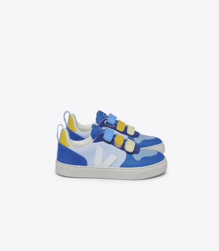 VEJA V10 Kids V10 CHROMEFREE LEATHER MULTICO SWAN WHITE