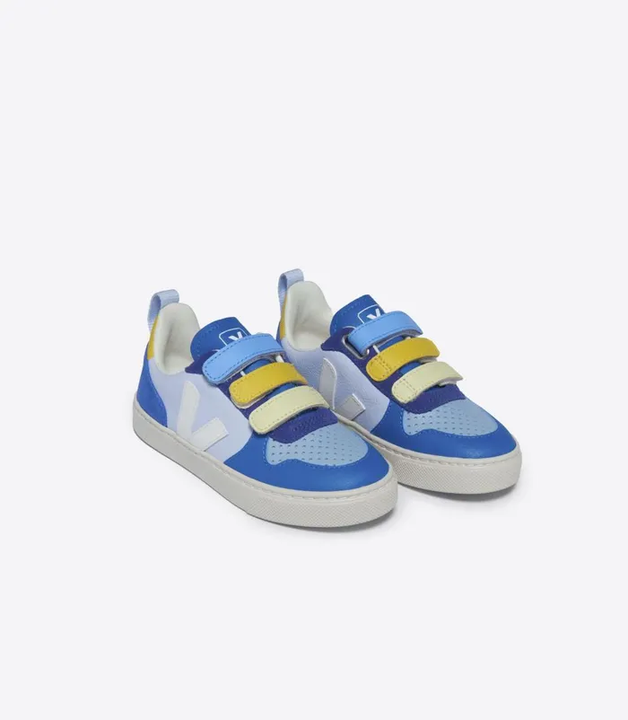 VEJA V10 Kids V10 CHROMEFREE LEATHER MULTICO SWAN WHITE
