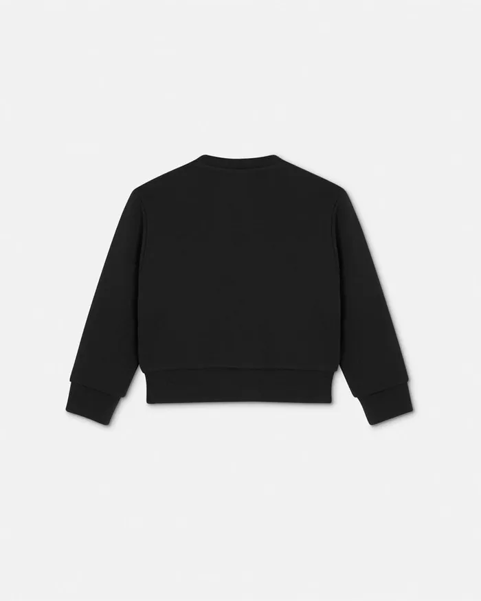 Versace Barocco Baby Sweatshirt Black Kids Knitwear and Sweatshirts