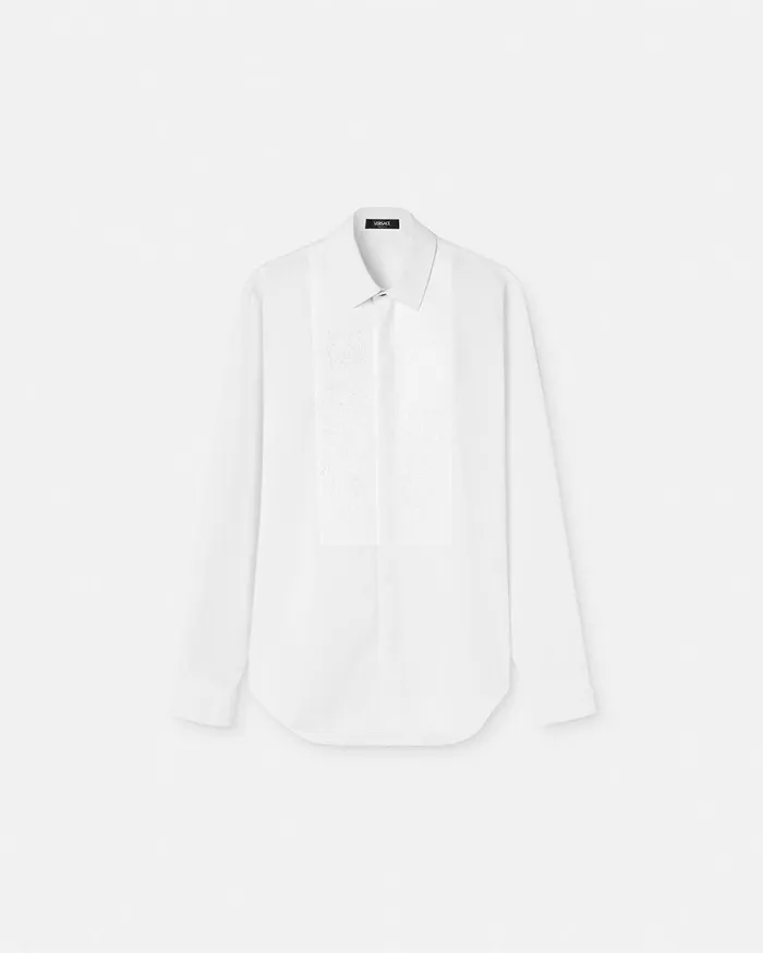 Versace Barocco Formal Shirt White Men Shirts