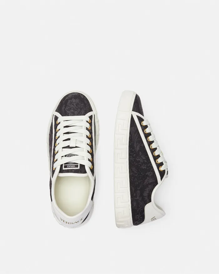 Versace Barocco Greca Sneakers Blackprint Women Sneakers