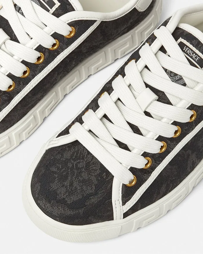 Versace Barocco Greca Sneakers Blackprint Women Sneakers