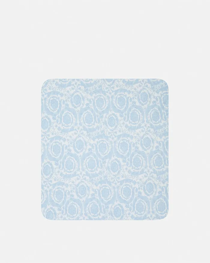 Versace Barocco Padded Baby Blanket Light Blue Kids Accessories