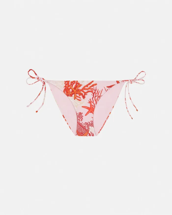 Versace Barocco Sea Bikini Bottoms Pinkprint Women Swimwear