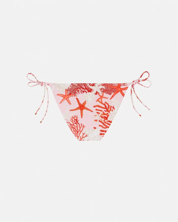 Versace Barocco Sea Bikini Bottoms Pinkprint Women Swimwear