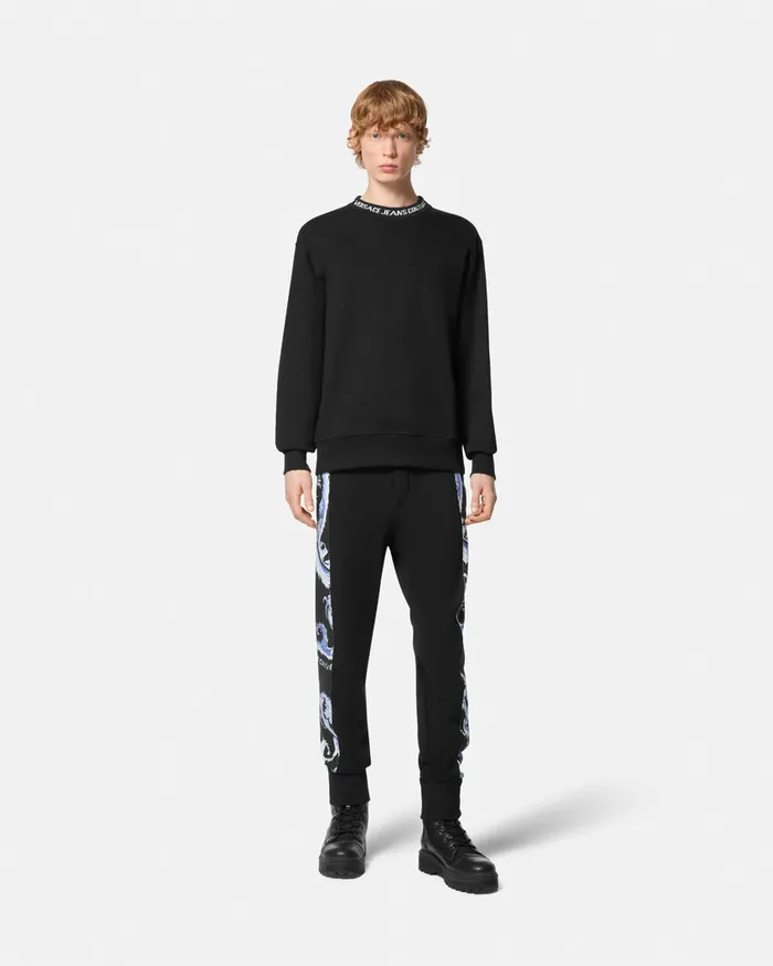 Versace Chromo Couture Sweatpants Blueprint Men Jeans Couture