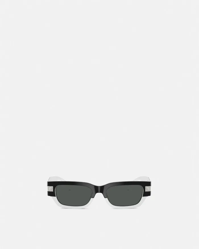 Versace Classic Top Sunglasses Blackwhite Men Sunglasses