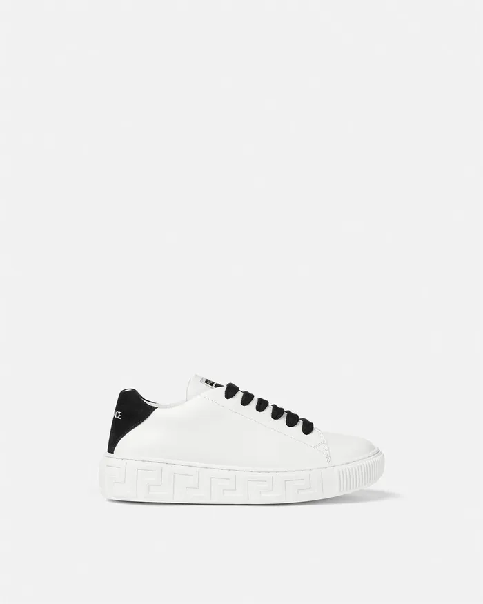 Versace Greca Sneakers Blackwhite Kids Shoes