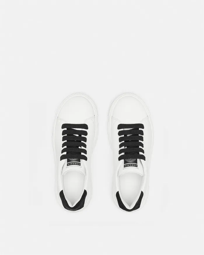 Versace Greca Sneakers Blackwhite Kids Shoes