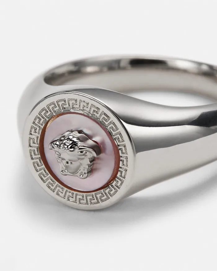 Versace Icon Ring Silver WomenMen Rings