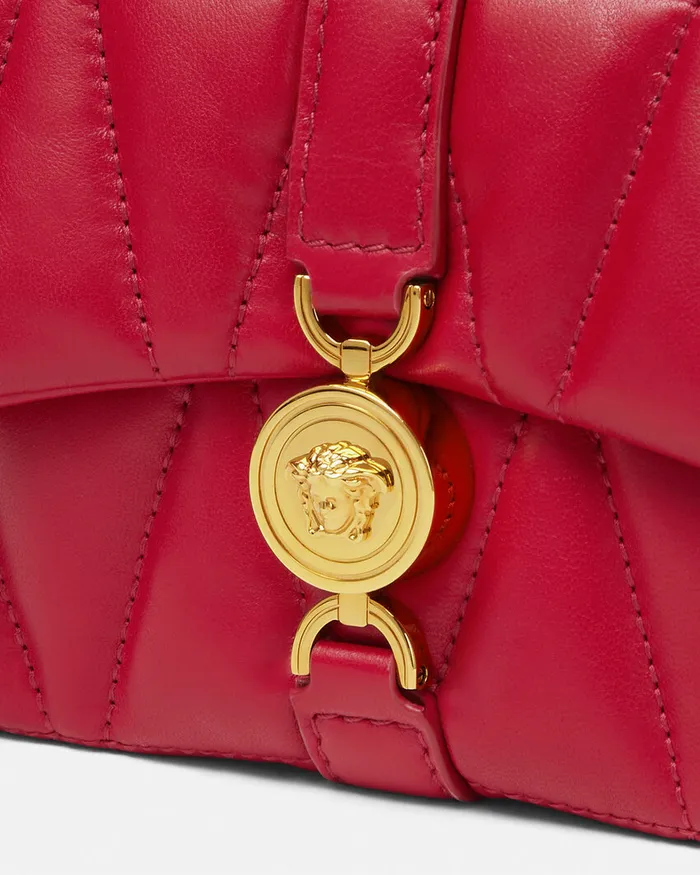 Versace Kleio Quilted Mini Bag Red Women Shoulder and Crossbody